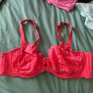 Melon colored, unlined bra, savage x fenty